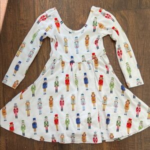 Colorful Nutcracker Print Twirl Dress
